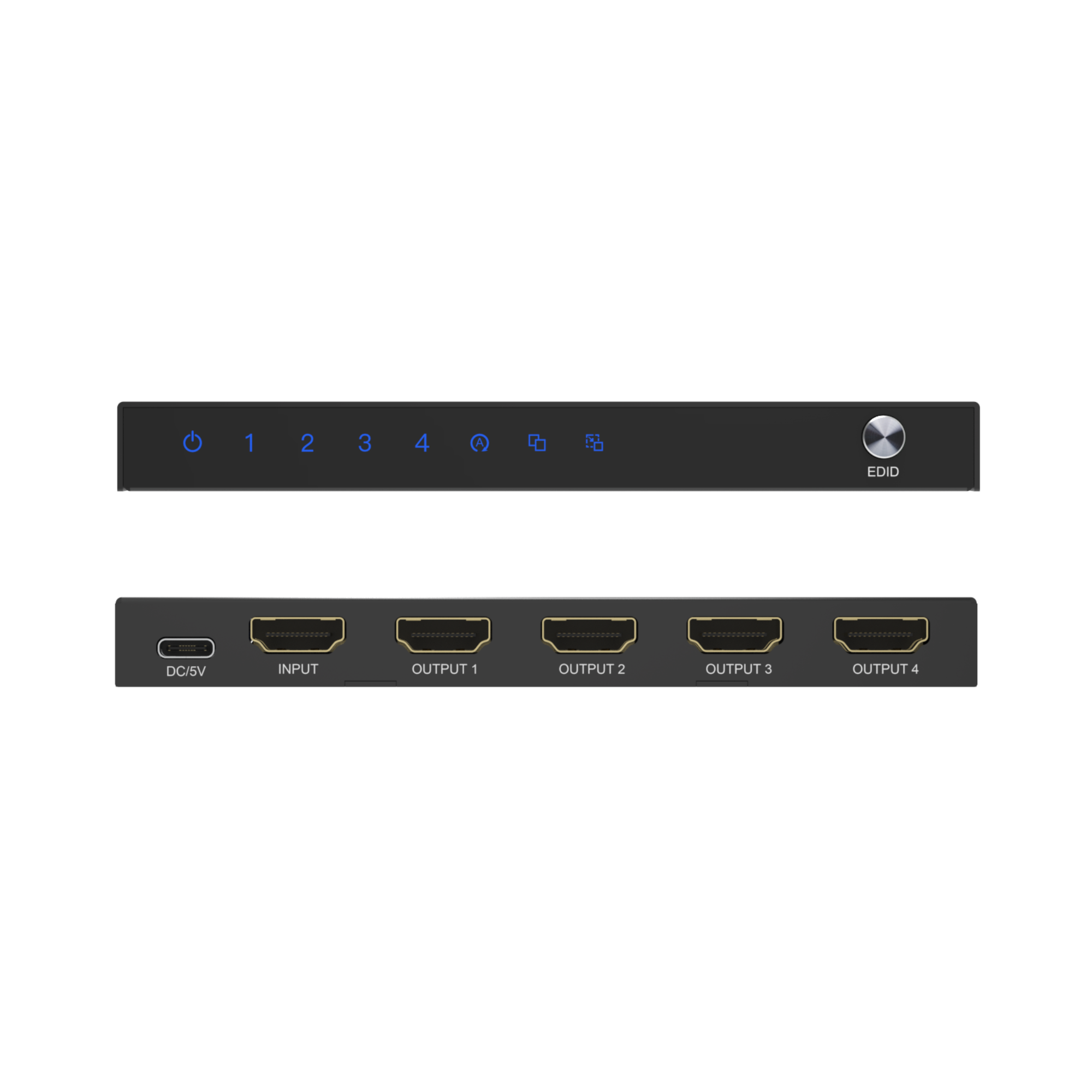 8k 4k 1080p hdmi splitter ports overview