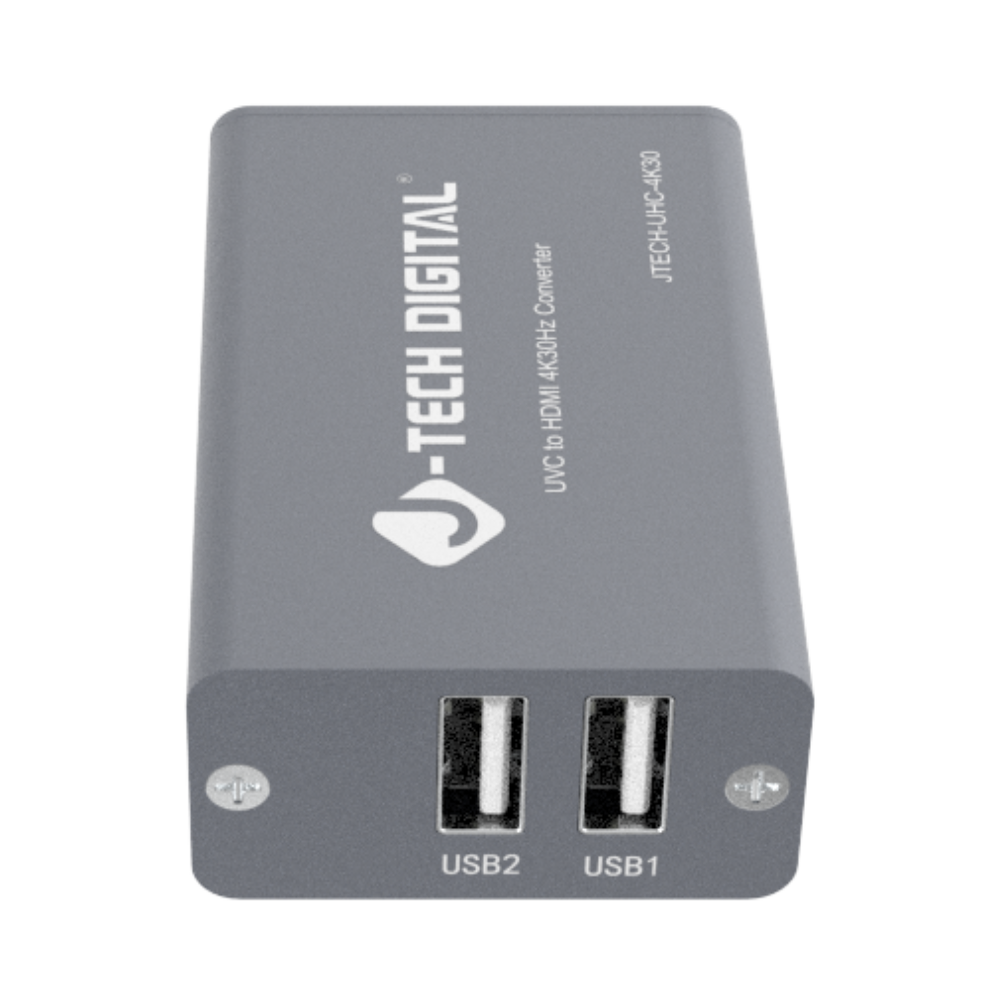 J-Tech Digital UVC to HDMI Converter Adapter showing 2 USB-A Ports