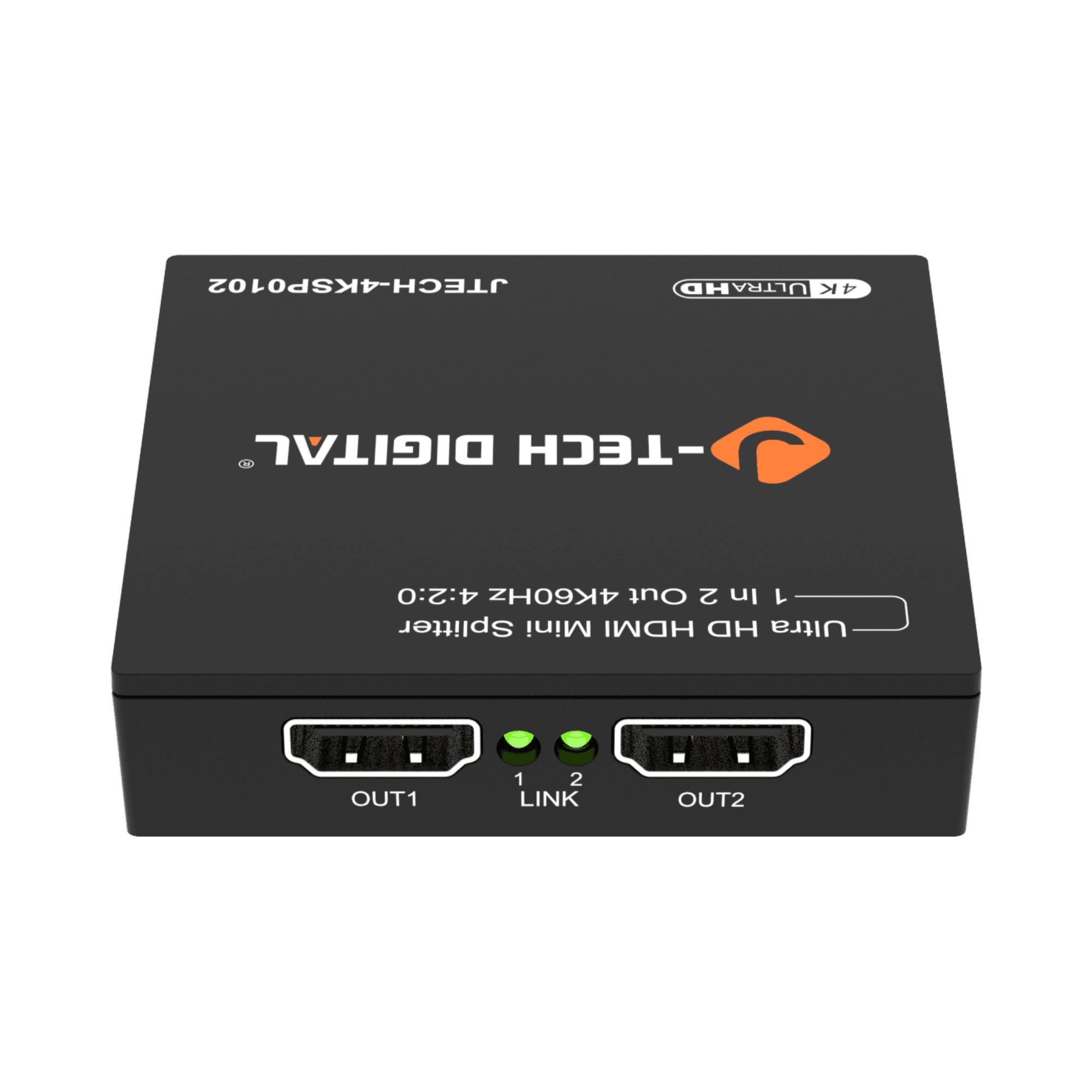 jtd-3283 1x2 4k hdmi splitter back output ports