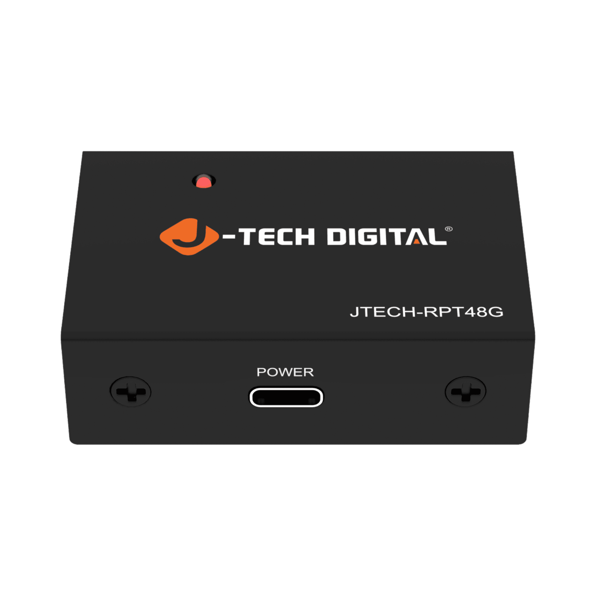 J-Tech Digital Black J-Tech Digital JTECH-RPT48G HDMI 2.1 repeater with power indicator and USB-C port