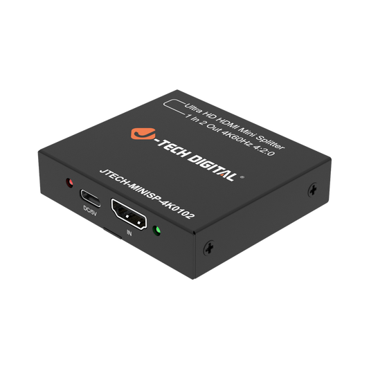 JTECH DIGITAL HDMI mini splitter on a white background