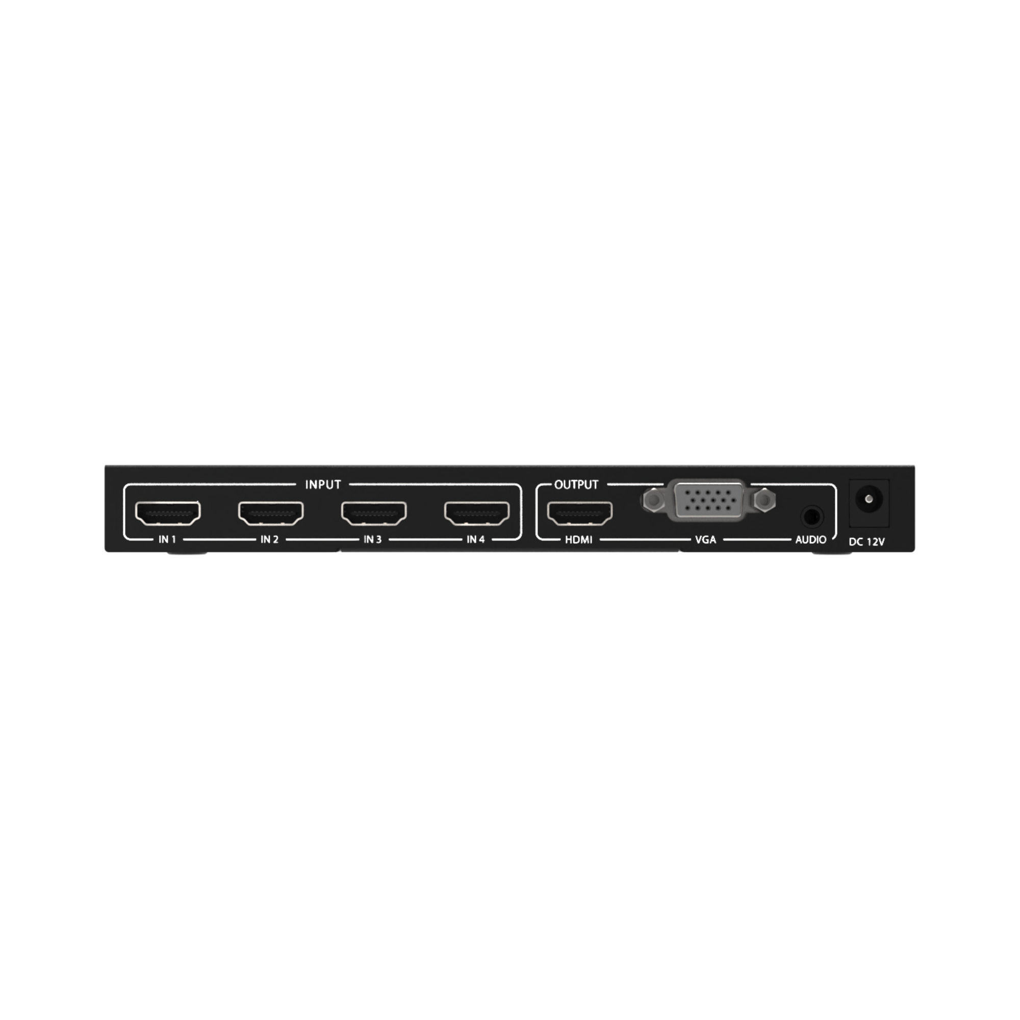 4x1 Multiviewer HDMI: Display up to 4 HDMI sources at once, featuring 5 different viewing modes and custom layout options for flexible, real-time content viewing.