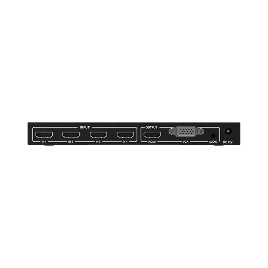 4x1 Multiviewer HDMI: Display up to 4 HDMI sources at once, featuring 5 different viewing modes and custom layout options for flexible, real-time content viewing.