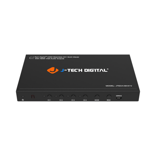 1080P 4x1 Multiviewer HDMI Switch: View up to 4 HDMI sources on one screen, with seamless switching and multi-view layouts for enhanced viewing experiences.