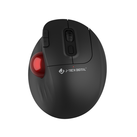 Wireless Ergonomic Trackball Mouse with Thumb Control