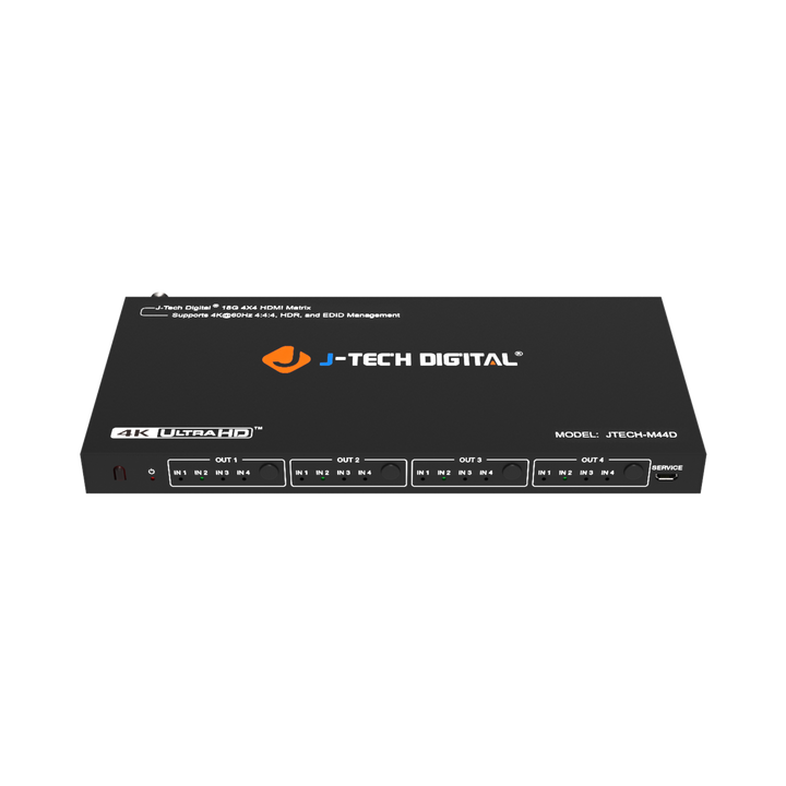 8K 60Hz 4x2 HDMI Matrix with Audio Extraction & HDMI-ARC | JTECH-8K42A