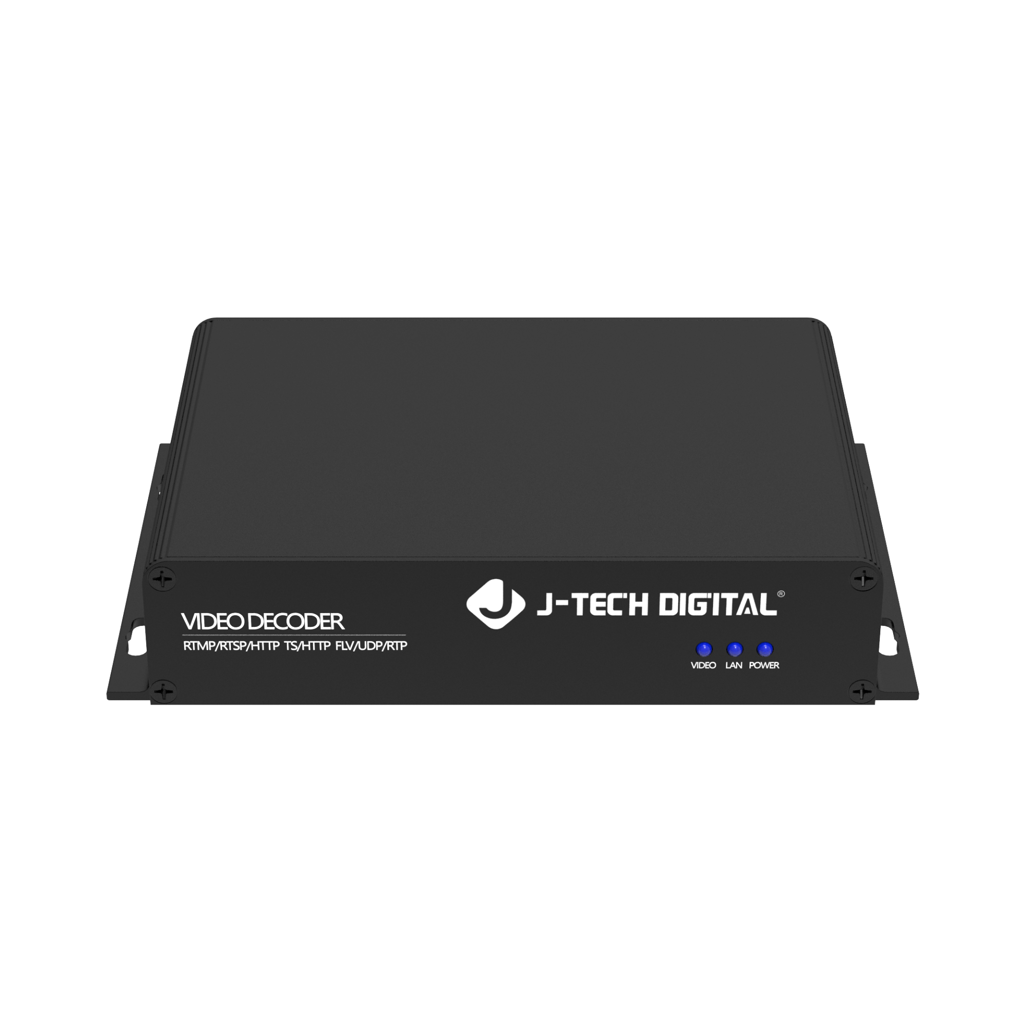 NDI and RTMP video decoder with HDMI, VGA, and CVBS outputs