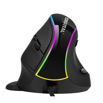 Vertical Ergonomic Mouse | Adjustable DPI & Palm Rest