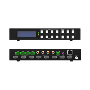 4K 60Hz 4x4 HDMI Matrix Switch with Audio De-Embedding | JTECH-4KM44A 4K 60Hz 4x4 HDMI Matrix Switch with Audio De-Embedding | JTECH-4KM44A