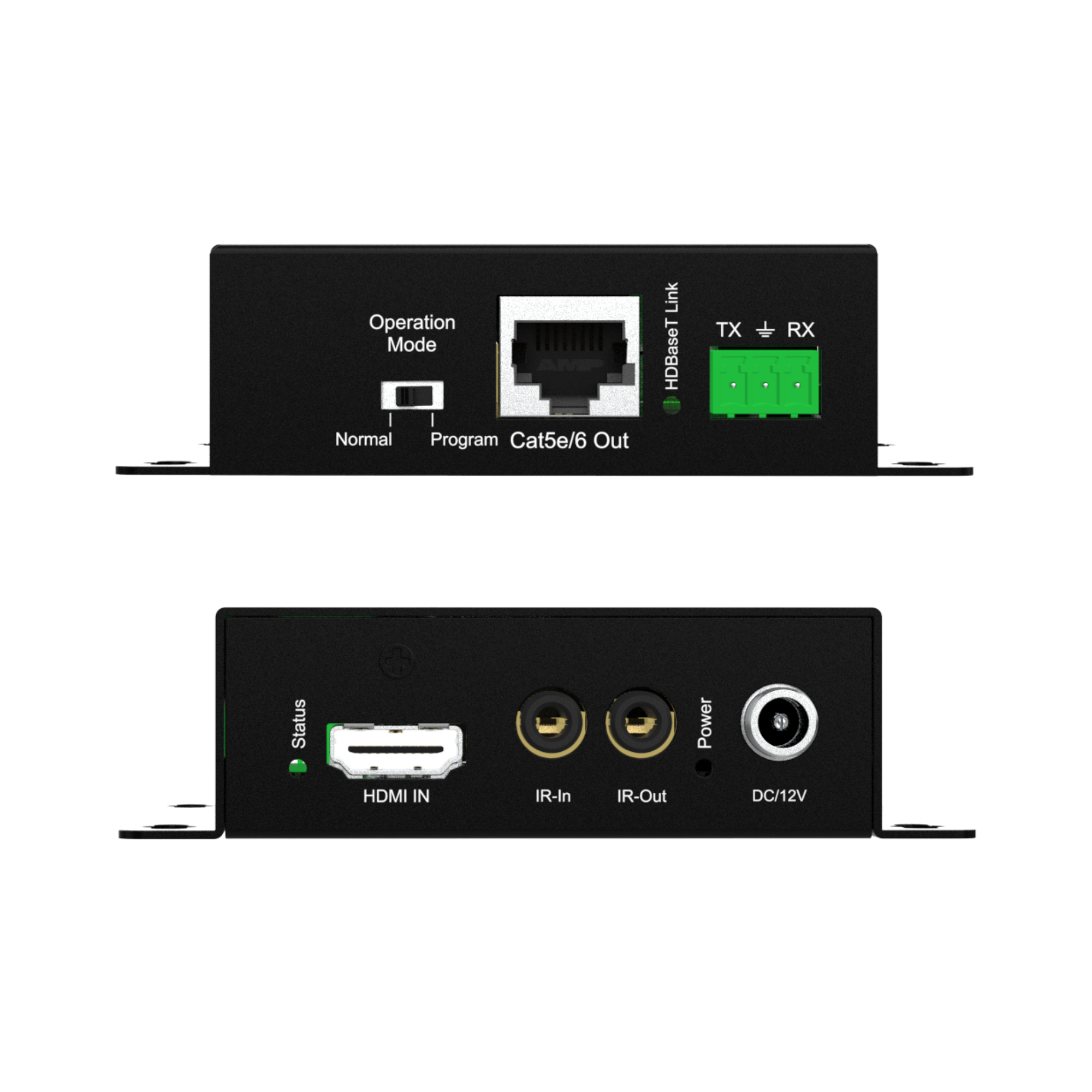 Dual IR bi-directional HDMI extender with RS232 control support